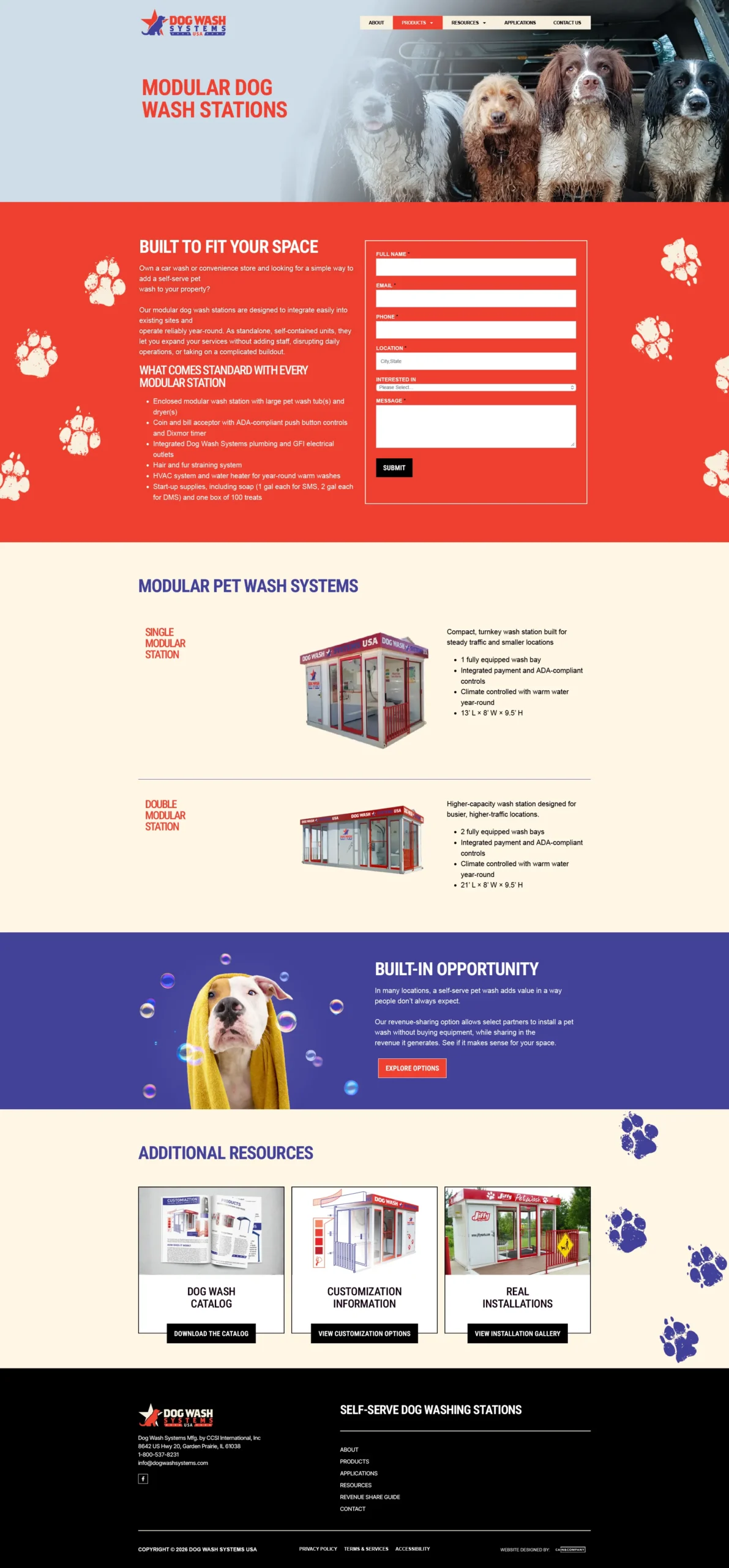 Dogwash Systems USA Modular Design by Cain & Company
