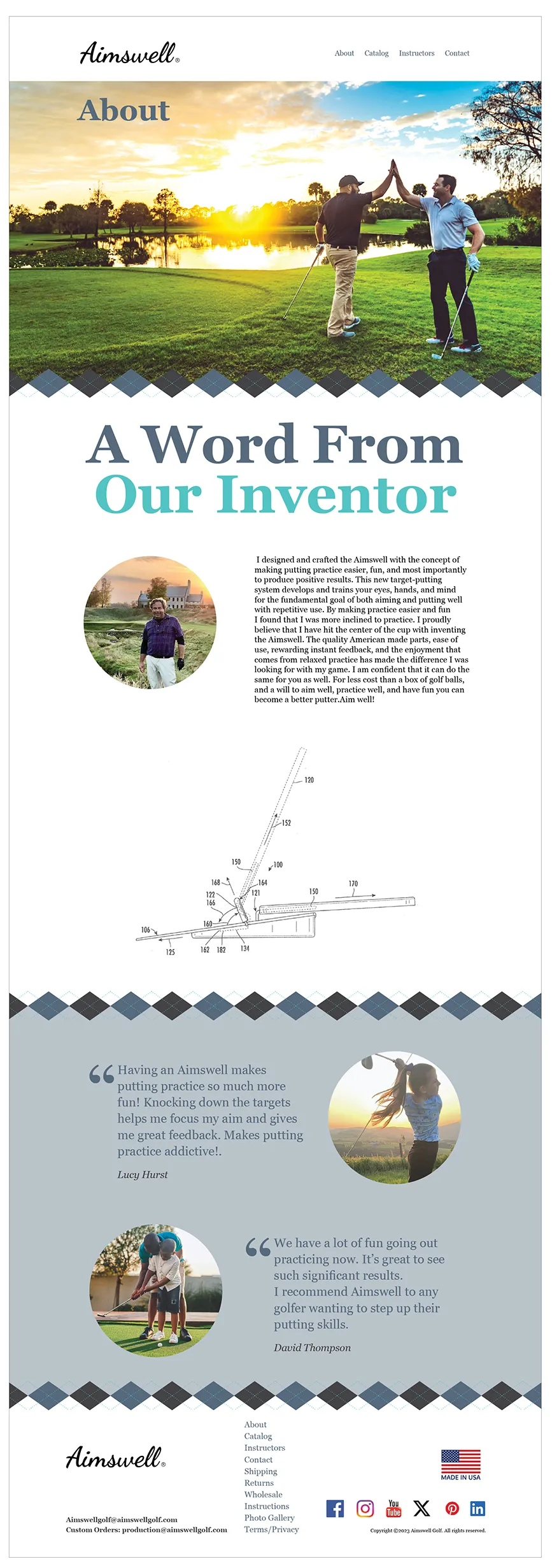 Aimswell Golf About Page