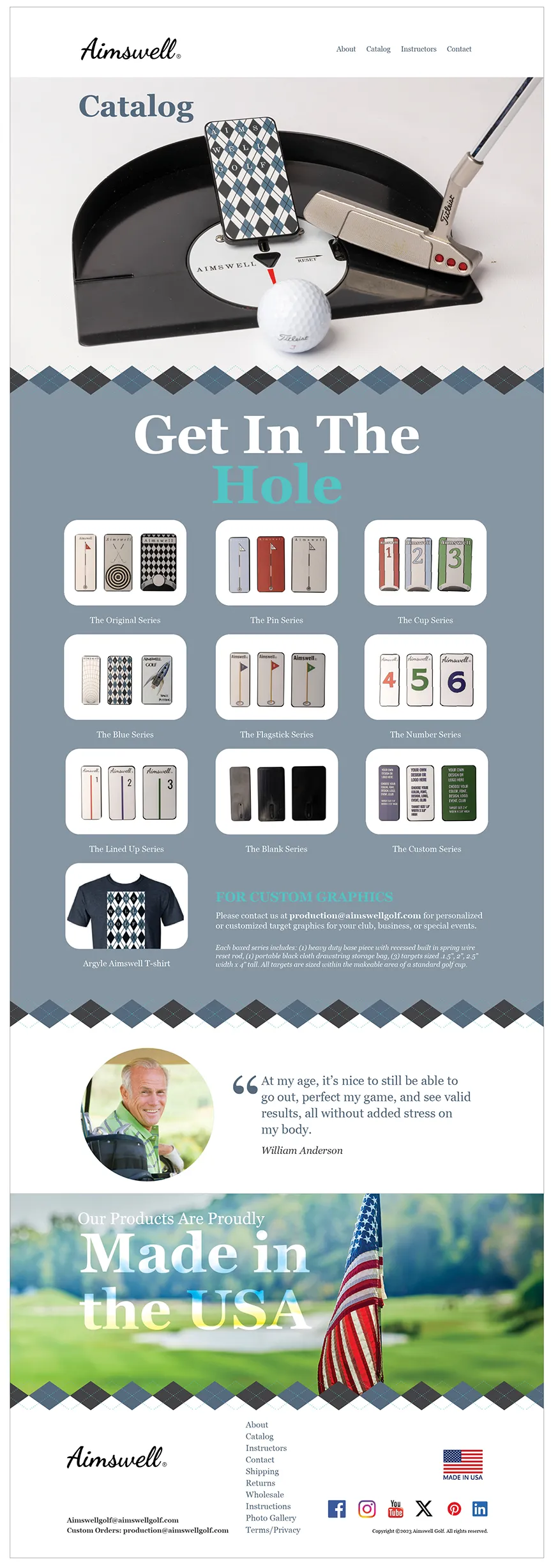 Aimswell Golf Catalog