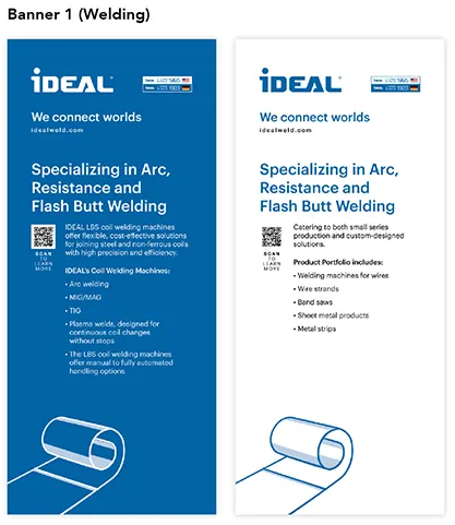 Ideal Welding Trade Show Banner